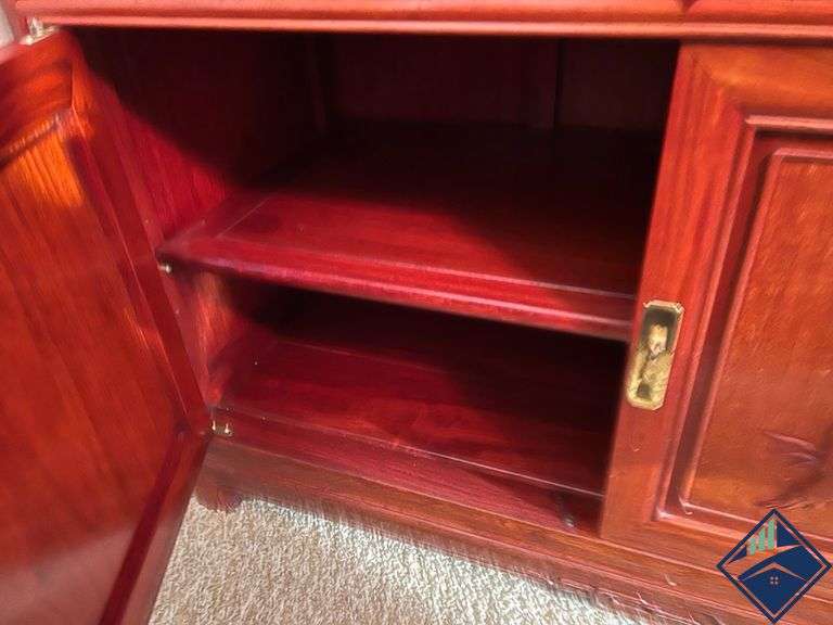 Cherry Rosewood China Hutch Estate Details