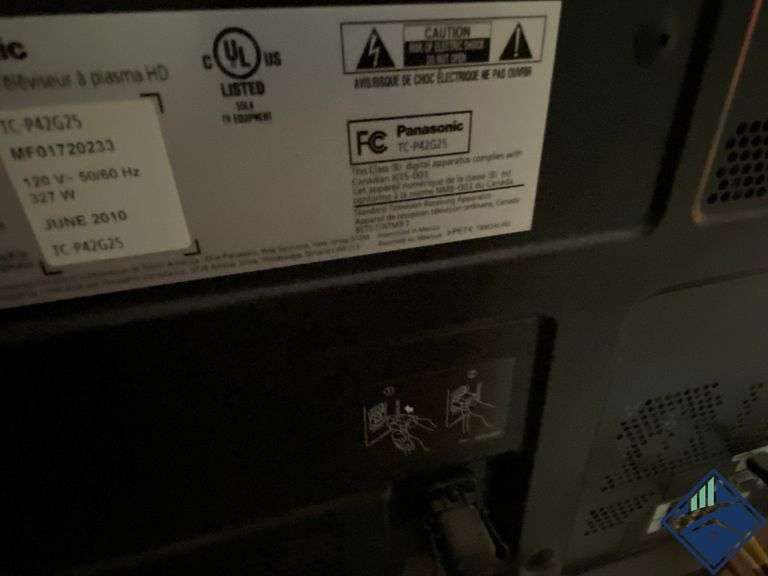 42 in. Panasonic Flat Screen TV, Philips Magnavox VCR player with Stand