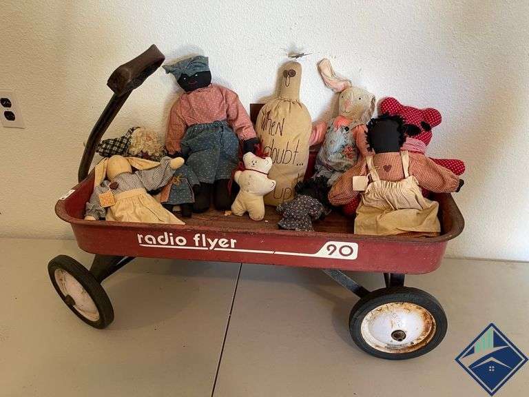 Radio Flyer Vintage Wagon and Cloth Dolls Estate Details