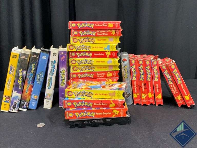 Assortment of Pokémon VHS Tapes Estate Details