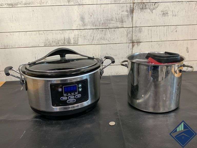 Hamilton Beach Crock Pot, Stainless Stock Pot & Popcorn Maker Estate