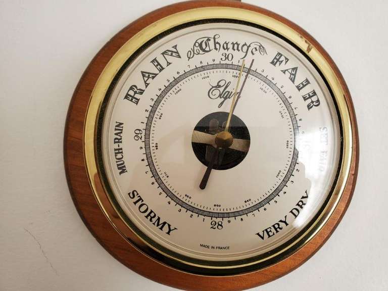 Vintage Elgin Barometer (Made in France) Estate Sales RVA