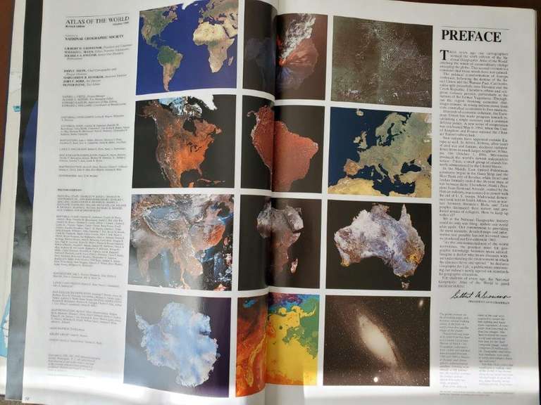 National Geographic Atlas of the World Coffee Table Book (12.5" x 18