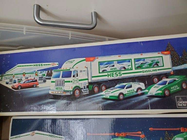 Bin Lot of Hess Vehicles, Soccer Ball Estate Sales RVA