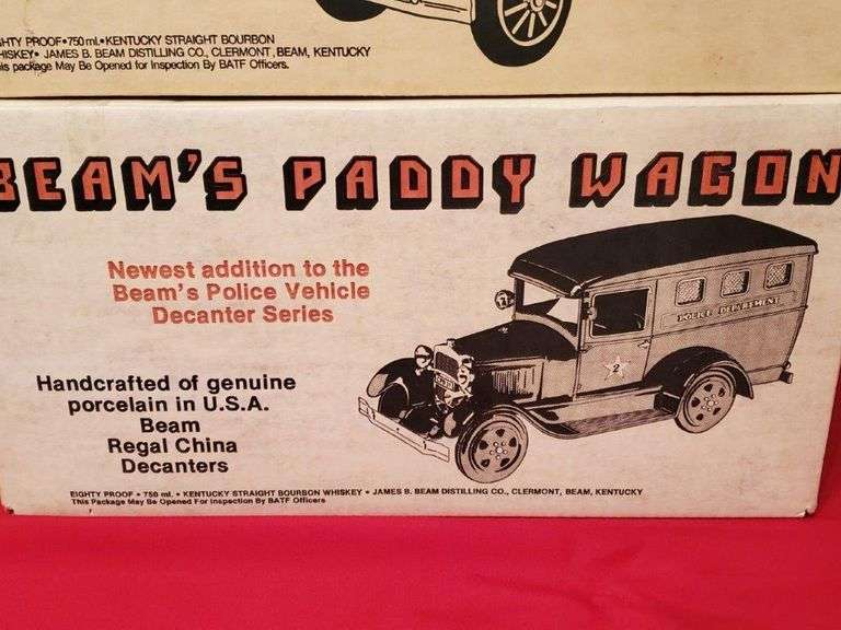 Jim Beam Police Paddy Wagon Decanter with Box (Lot 2 of 2) Estate Sales RVA
