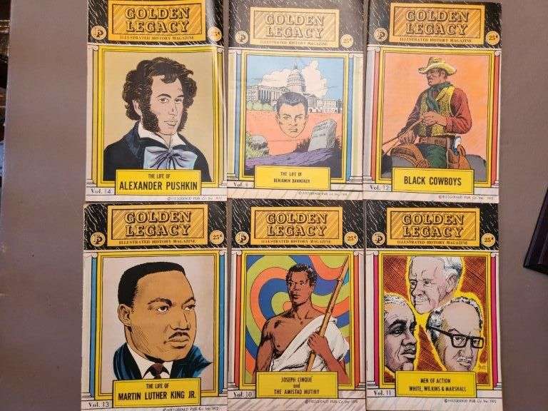 Golden Legacy Illustruated History Magazines (Set of 6) Estate Sales RVA