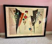 Oversized KANDINSKY Recriprocal Accords Wooden Wall Hanging