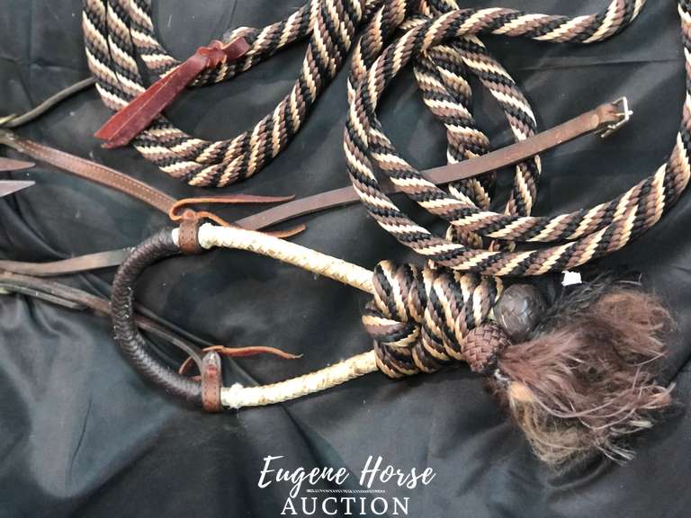 Cintre bosal tressé en cuir brut naturel occidental avec