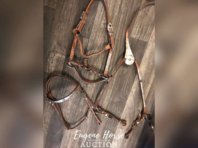 Tag 655 16" Western Saddlery w/matching breast collar, headstall