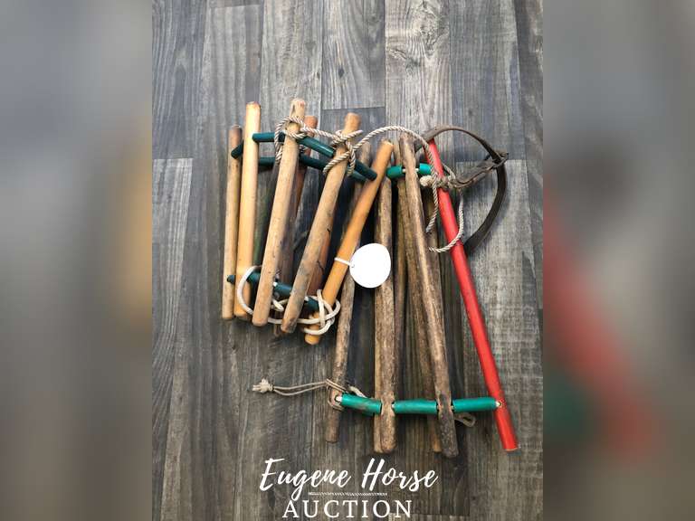 Tag 795 Pony & Horse Wooden Neck Cradle Eugene Horse Auction