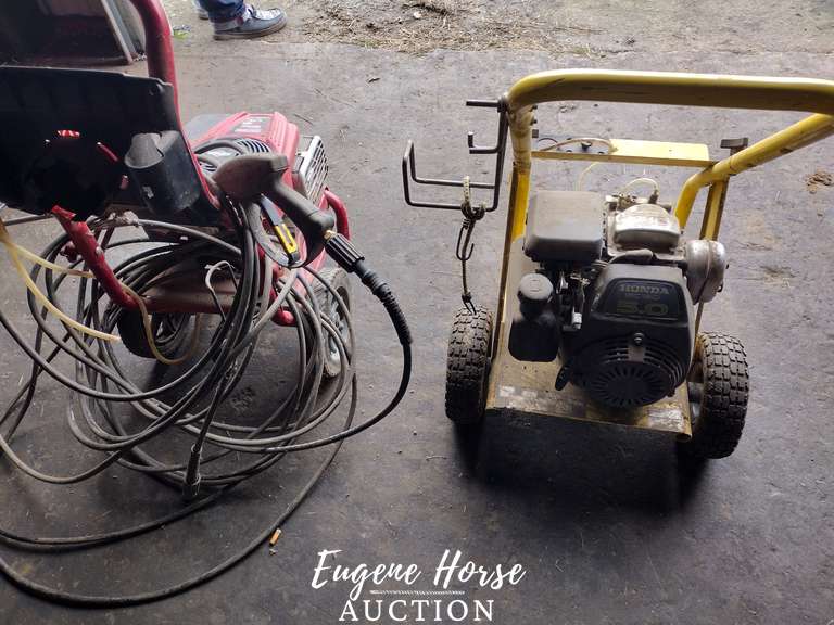 863 Two Pressure Washers Both Need Work Eugene Horse Auction