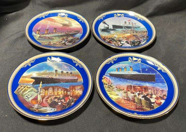 Bradford Exchange Titanic Plates Auction Services LTD