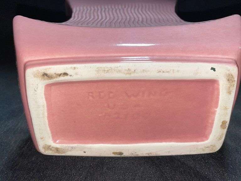 Red Wing pottery vase Auction Services LTD
