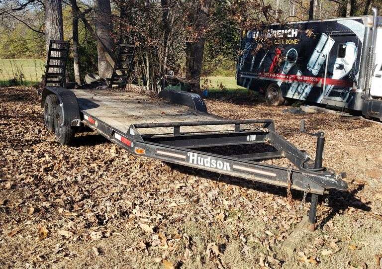 Hudson equipment trailer Auction Services LTD