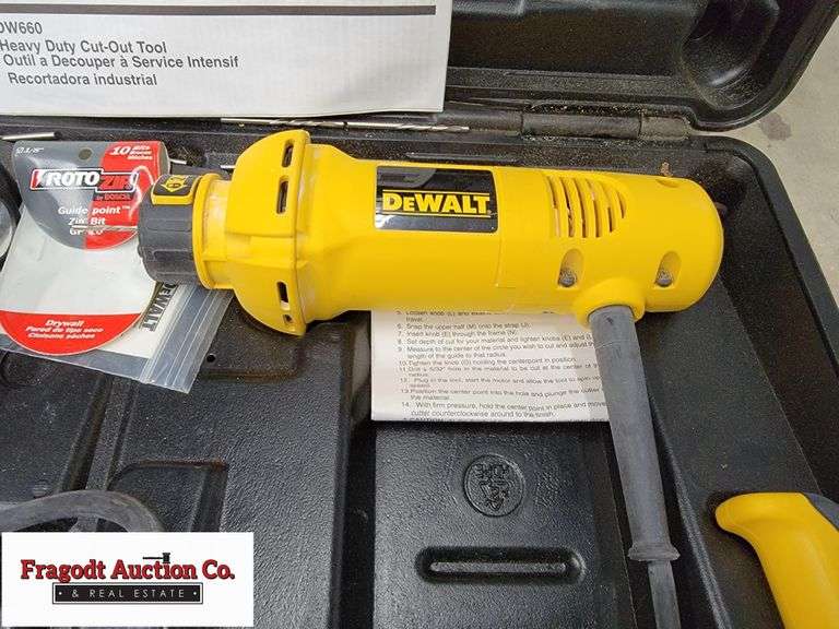 DeWalt Heavy Duty CutOut Tool Fragodt Auction and Real Estate LLC