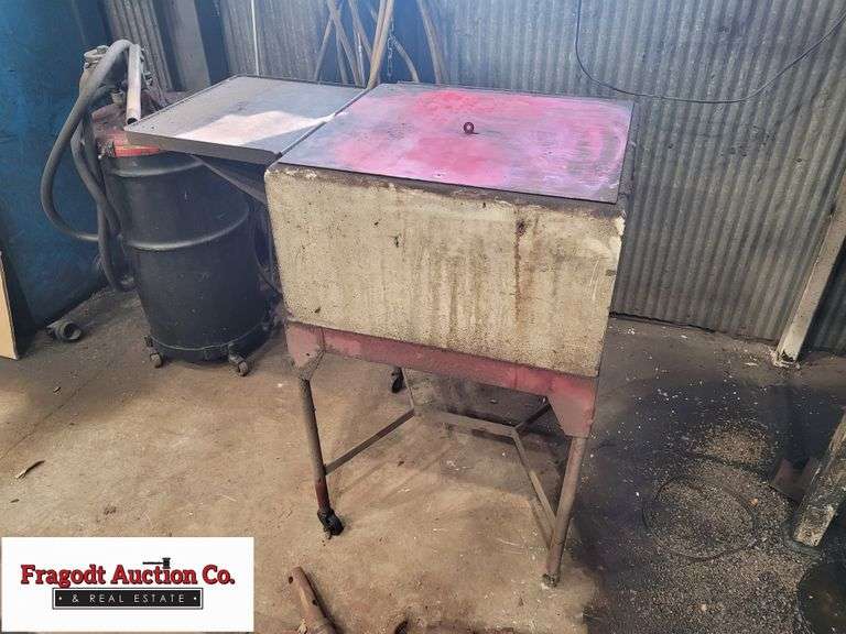 Parts Washer Bin on Wheels Fragodt Auction and Real Estate LLC
