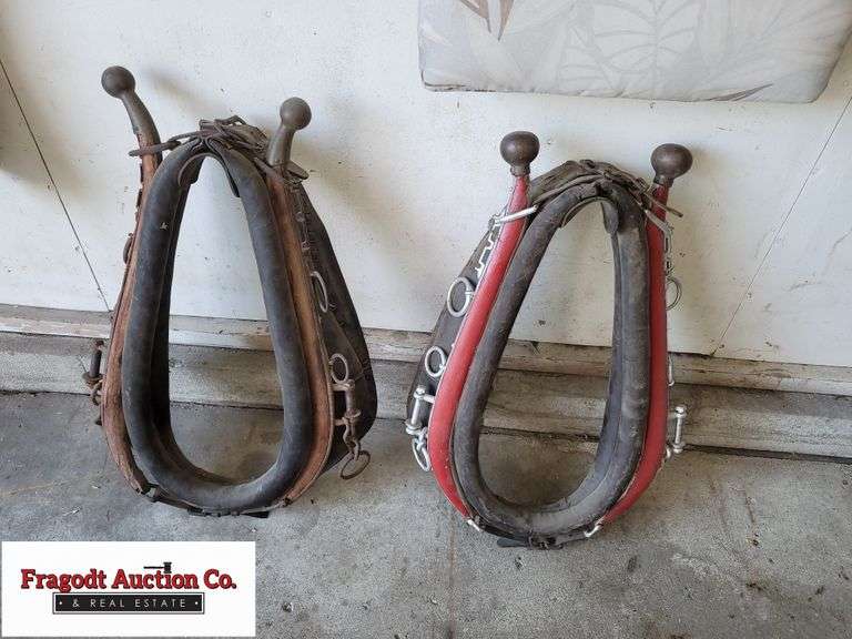 Pair of Horse Collars and Hames, Buying All One Mo Fragodt Auction