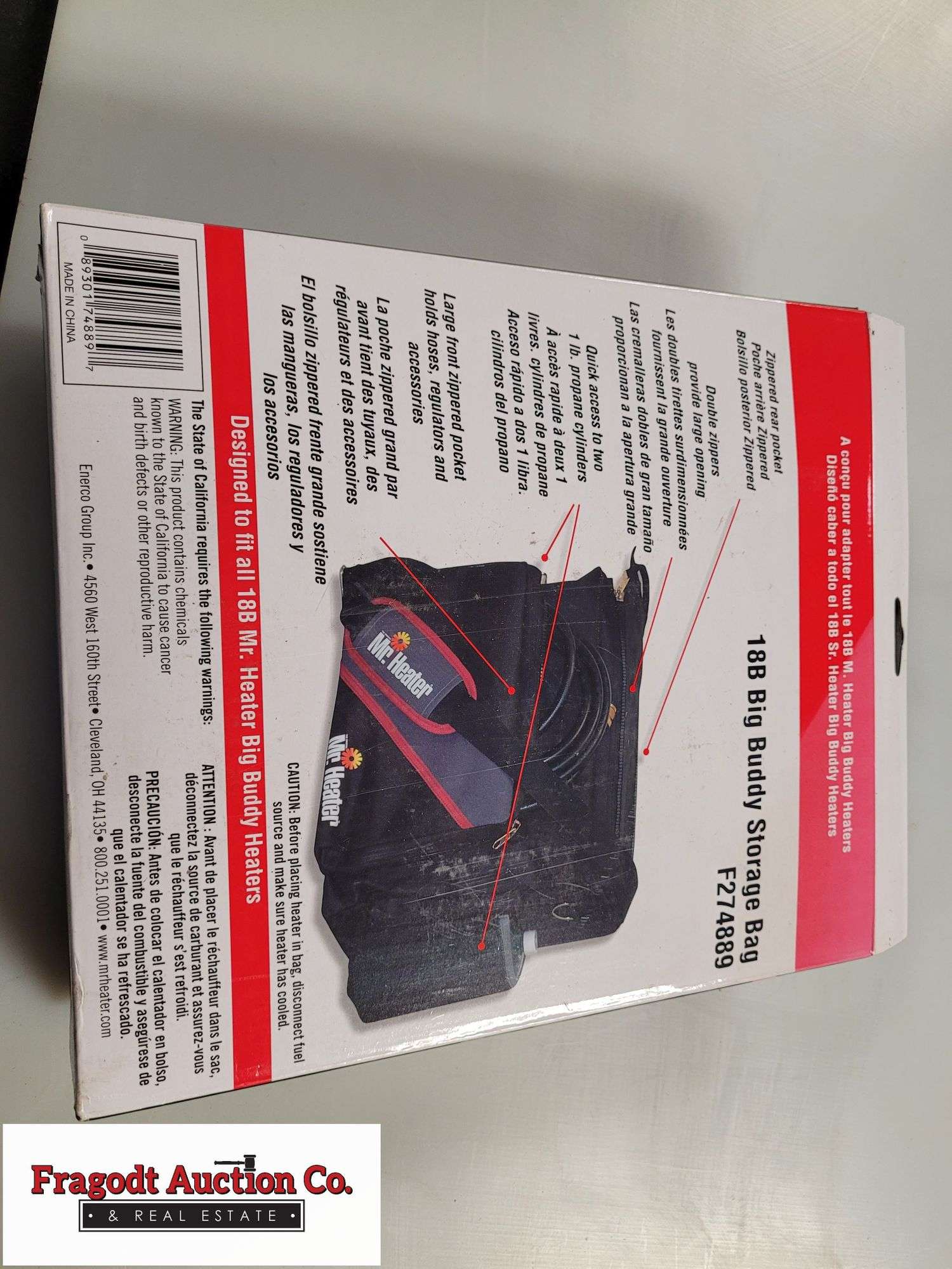 Bid Buddy Storage Bag (NEW) - Fragodt Auction and Real Estate LLC