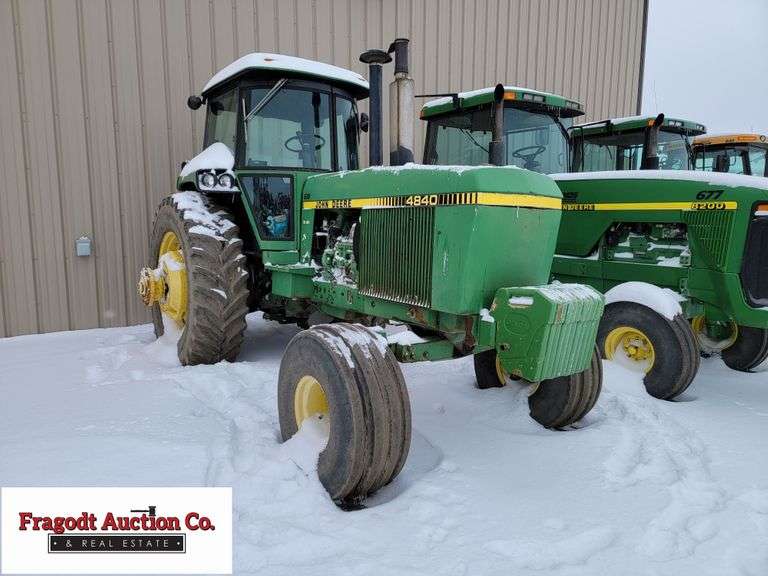 1980 John Deere 4840 2wd Tractor, 6,303 Hours, 8 Forward and 4 Reverse