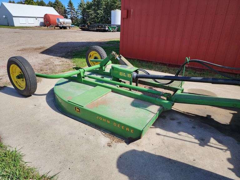John Deere 606 Rotary Mower, 6’ Cut, 540 PTO, 2 Rear Tires with