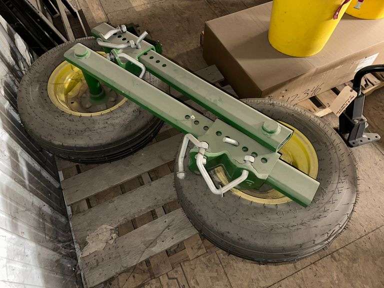 (2) Stabilizer Wheels Off John Deere 2210 Field Cultivator Rigid, 9