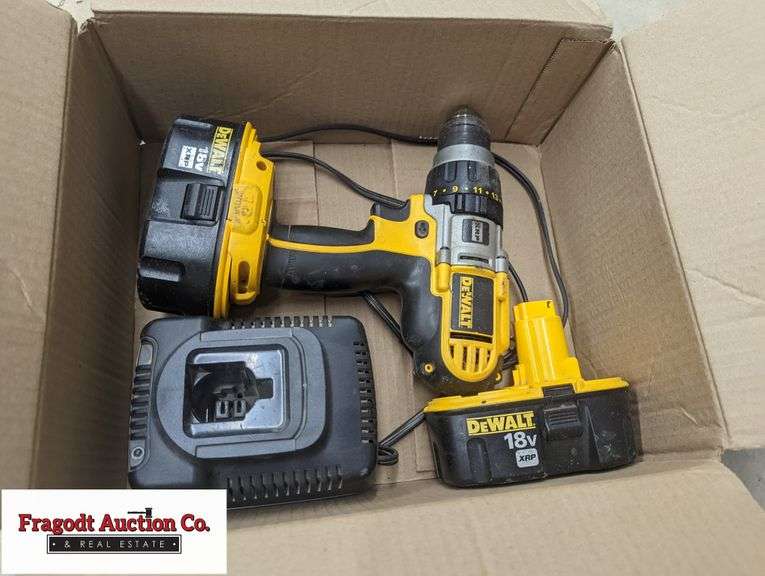 Dewalt 18V XRP Cordless Drill with 2 Batteries and Charger Fragodt
