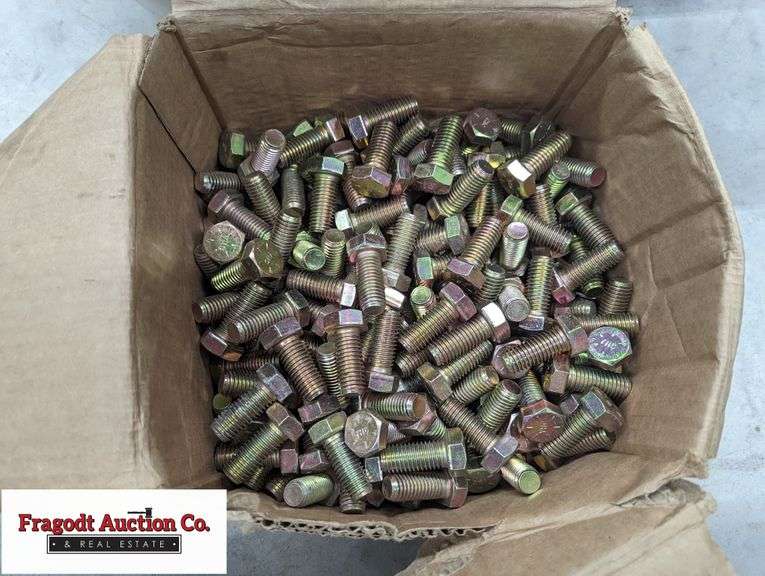40lb’s of Grade 8 Bolts, 5/8” x 1.5” Fragodt Auction and Real Estate LLC