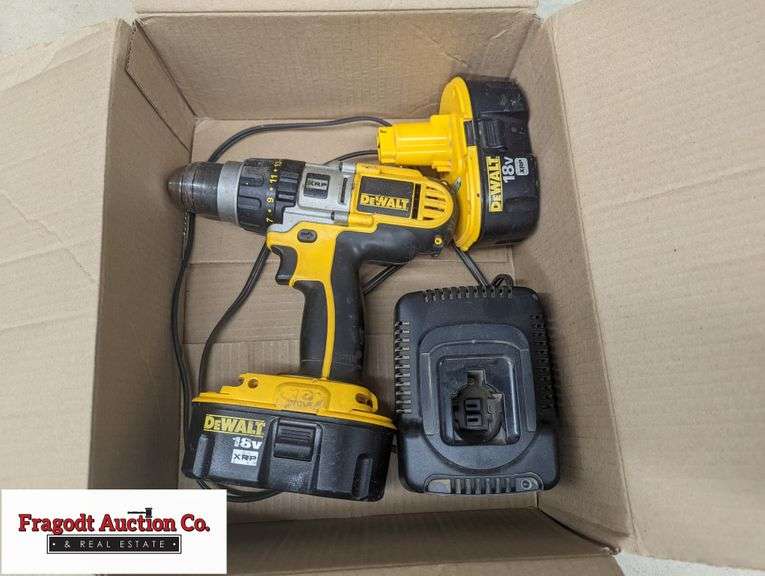 Dewalt 18V XRP Cordless Drill with 2 Batteries and Charger Fragodt