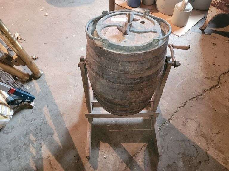 Butter Churn with Plunger Fragodt Auction and Real Estate LLC