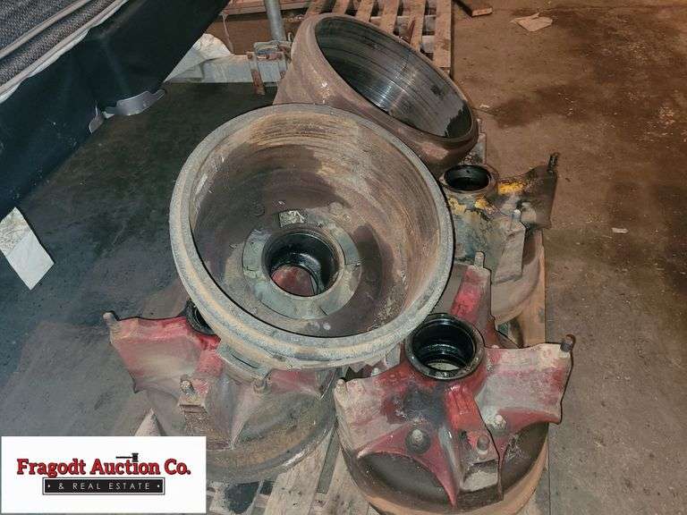 (6) Brake Drums and Dayton Hubs off a Load Kind Belly Dump, Buying All