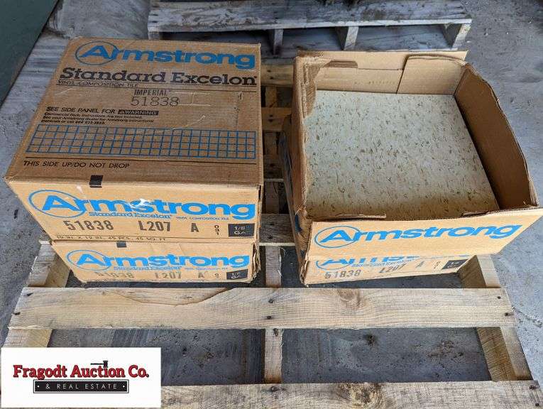 3.5 Boxes of VCT Tile, Approx 150 Square Feet Fragodt Auction and Real Estate LLC