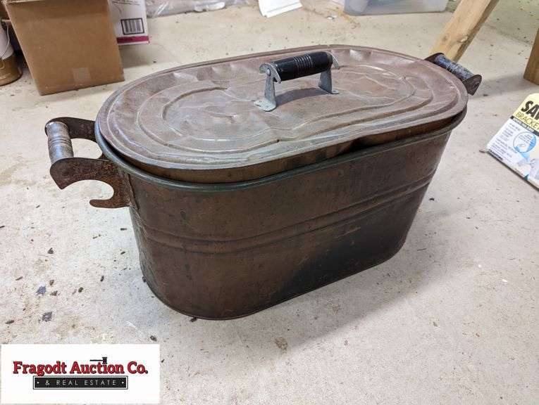 Copper Wash Boiler Fragodt Auction and Real Estate LLC