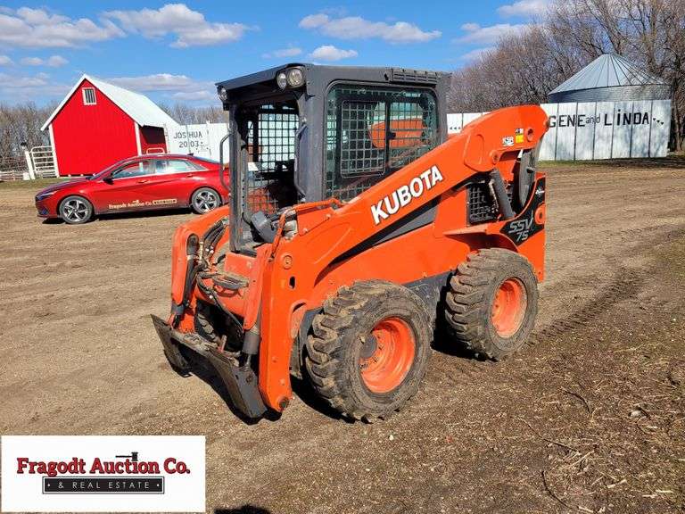 2017 Kubota SSV75 Skid Loader, 2 Speed, Hydraulic Bucket Release, 4,481