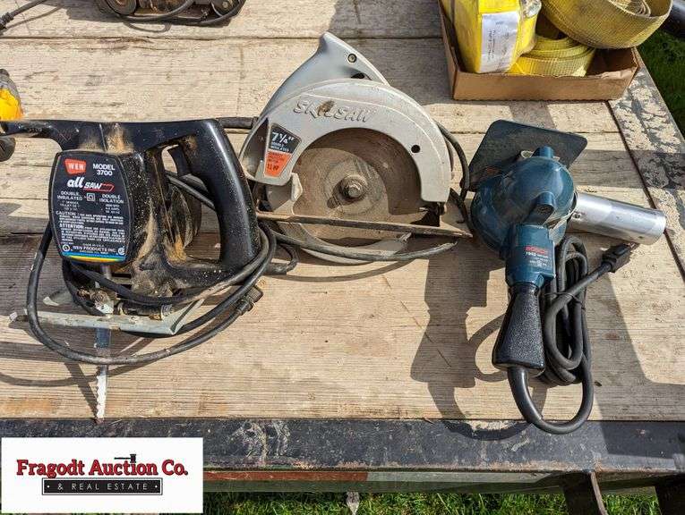 Wen Model 3700 All Saw, Bosch 1942 Heat Gun, Skill Saw Fragodt