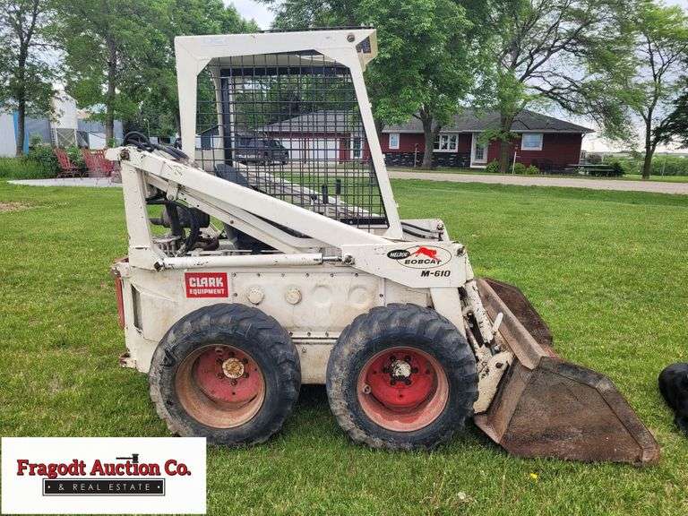 Melroe Bobcat Model M610 Skid Loader, 2,534 Hours, 4’ Bucket