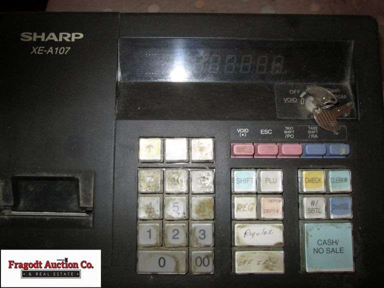 Sharp XEA107 Cash Register with Paper Rolls Fragodt Auction and Real