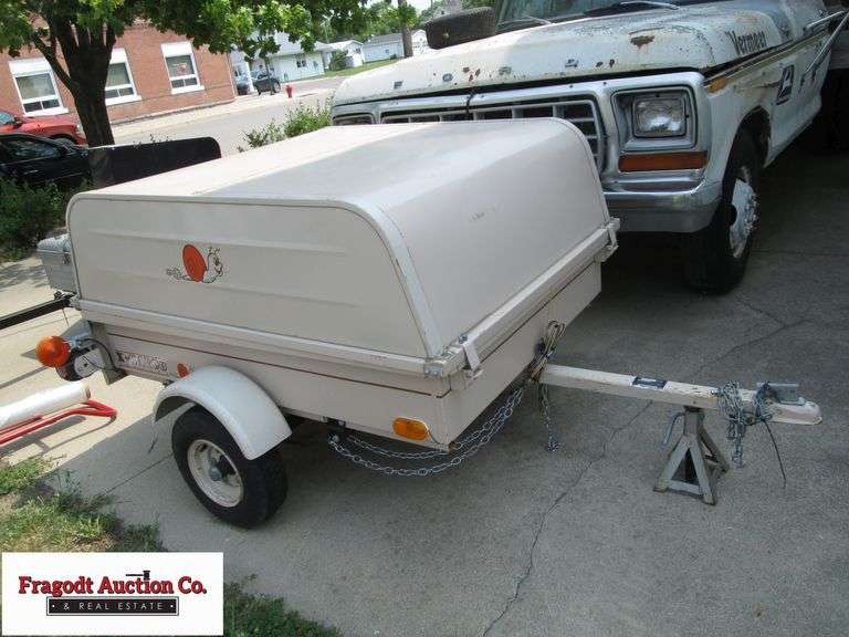 Vintage 1977 Deal MFG Co Glam Top Cargo Trailer, Sold by Sears and