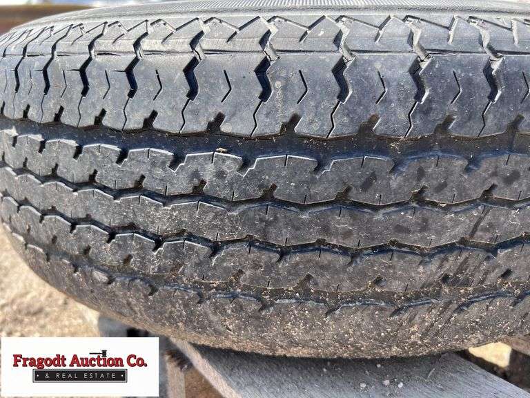 Trailer Tire 215/75R14 – On 5-Bolt Rim - Fragodt Auction and Real ...