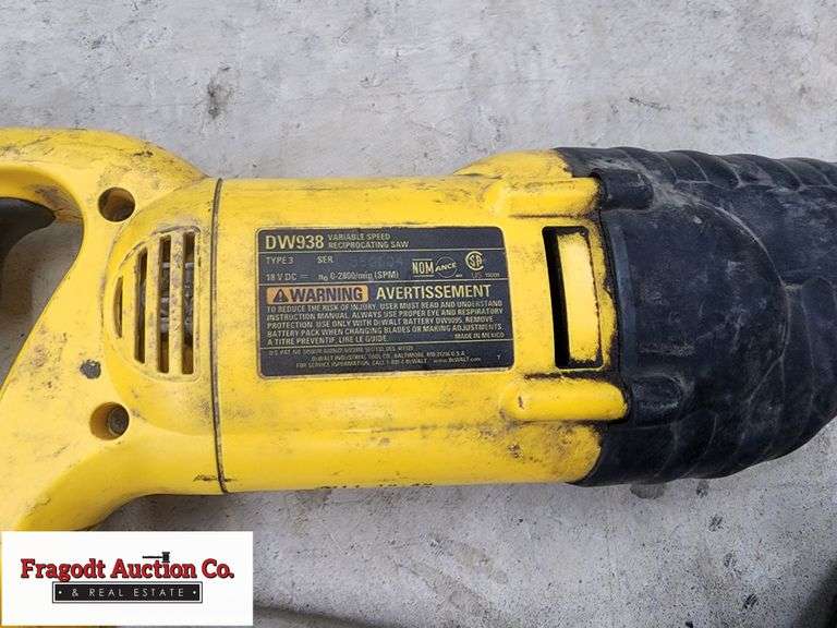 Dewalt Sawzall and Black and Decker Circular Saw Fragodt Auction and