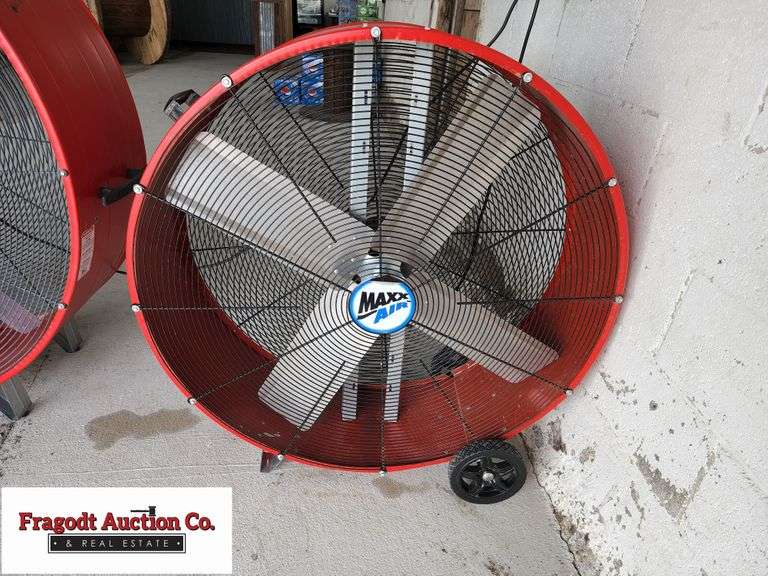 36” Maxx Air Fan on Wheels, Low and High, Like New Fragodt Auction