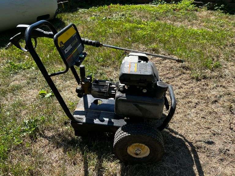 John Deere AC2000G Gas Powered Pressure Washer with Wand Fragodt Auction and Real Estate LLC