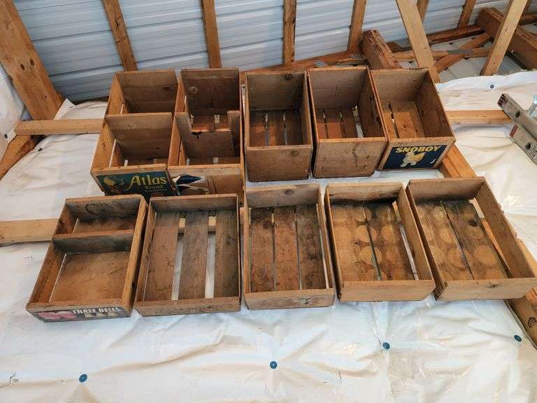 Misc Wood Crates Fragodt Auction and Real Estate LLC