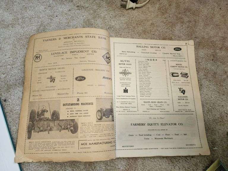 Chippewa County Plat Book, Atlas and Soil Survey Fragodt Auction and