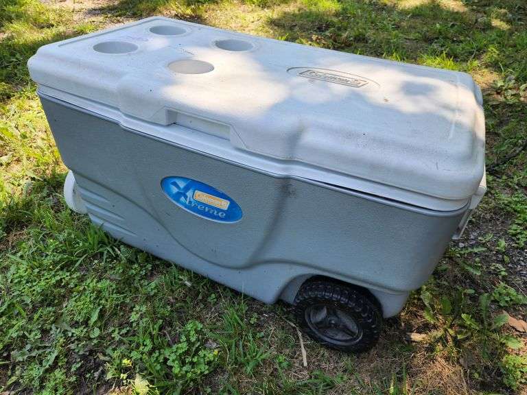 Coleman Cooler with Wheels Fragodt Auction and Real Estate LLC