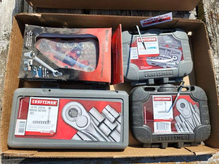  4 small socket sets fragodt auction and real estate llc