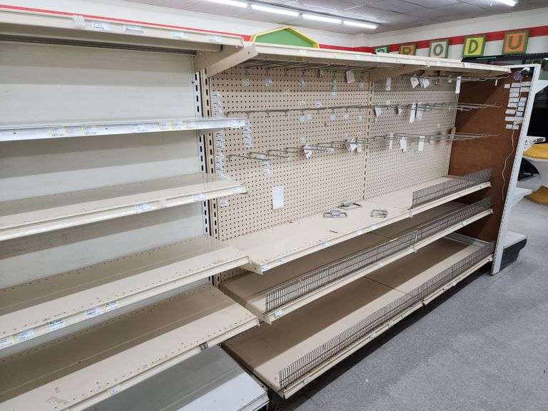 Large Lot of Gondola Shelving Fragodt Auction and Real Estate LLC