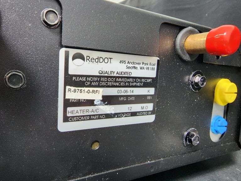 Red Dot Cab Mount Heater and AC Unit, NEW Fragodt Auction and Real