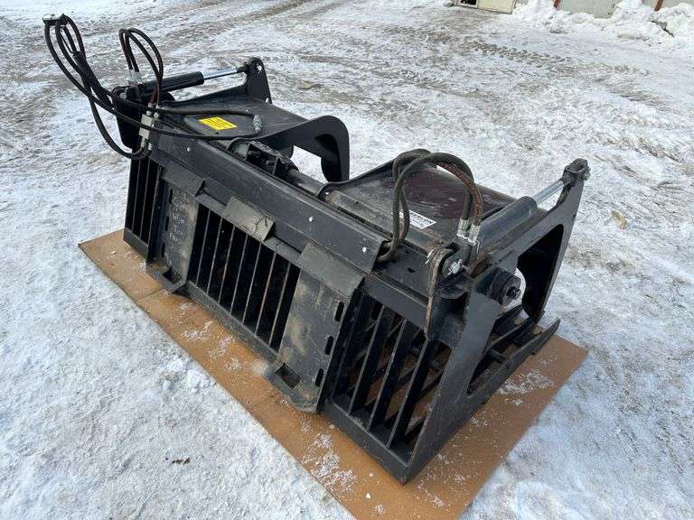 72” Berlon Quick Attach Grapple Bucket Fragodt Auction and Real