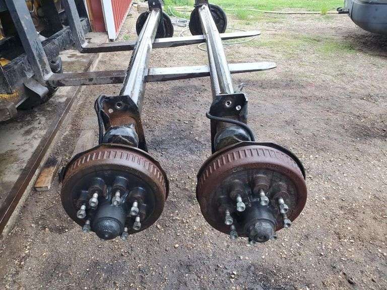 (2) 7000lb Dexter Axles, Complete Assembly, Good Brakes, Good Hubs, Purchased New in 2019