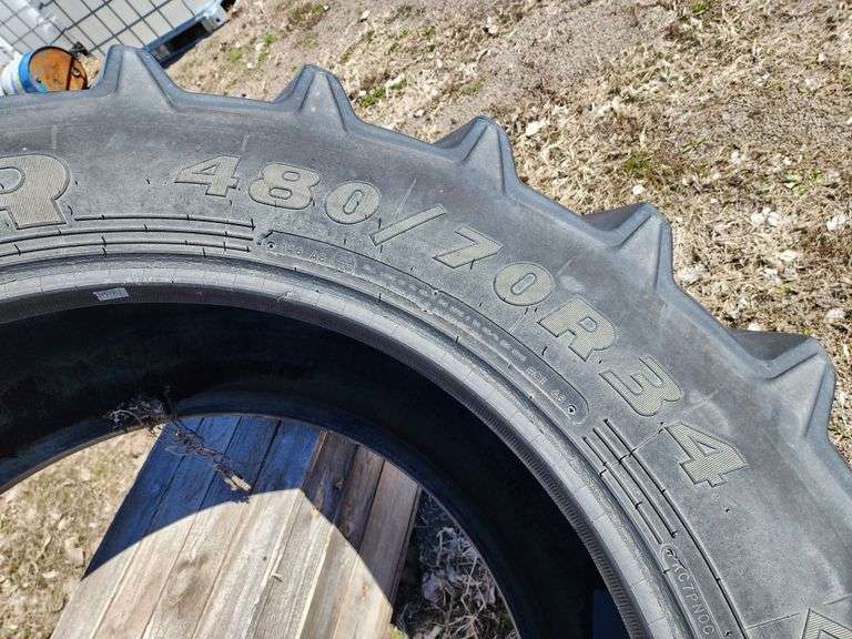 (2) 480/70R34 Goodyear DT812 Tires - Fragodt Auction and Real Estate LLC